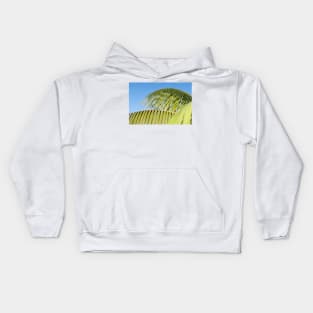 Palm frond detail against sky Kids Hoodie